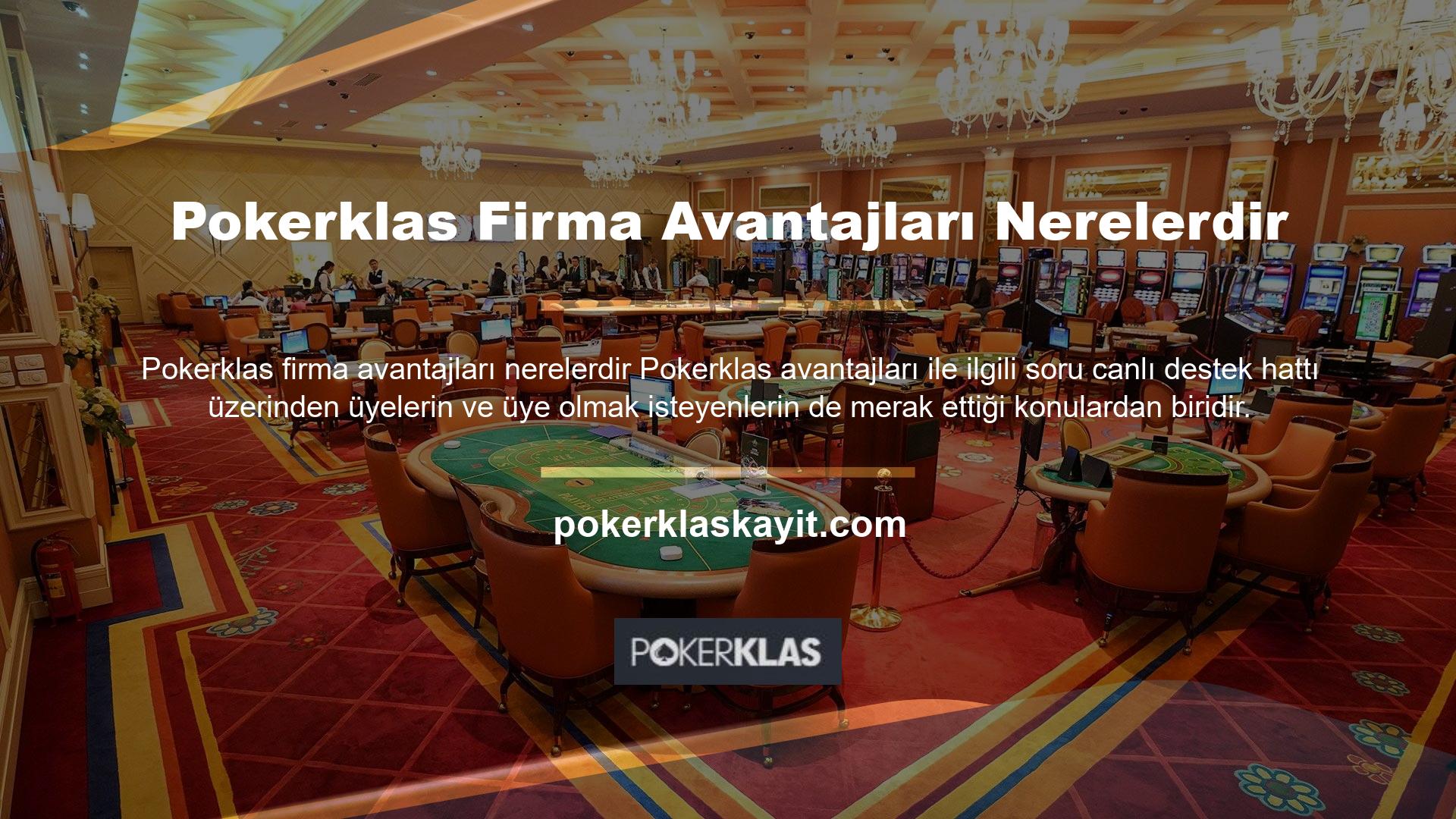 Pokerklas bahis şirketlerinin avantajları promosyonlar alanındadır ve birçok çeşidi vardır